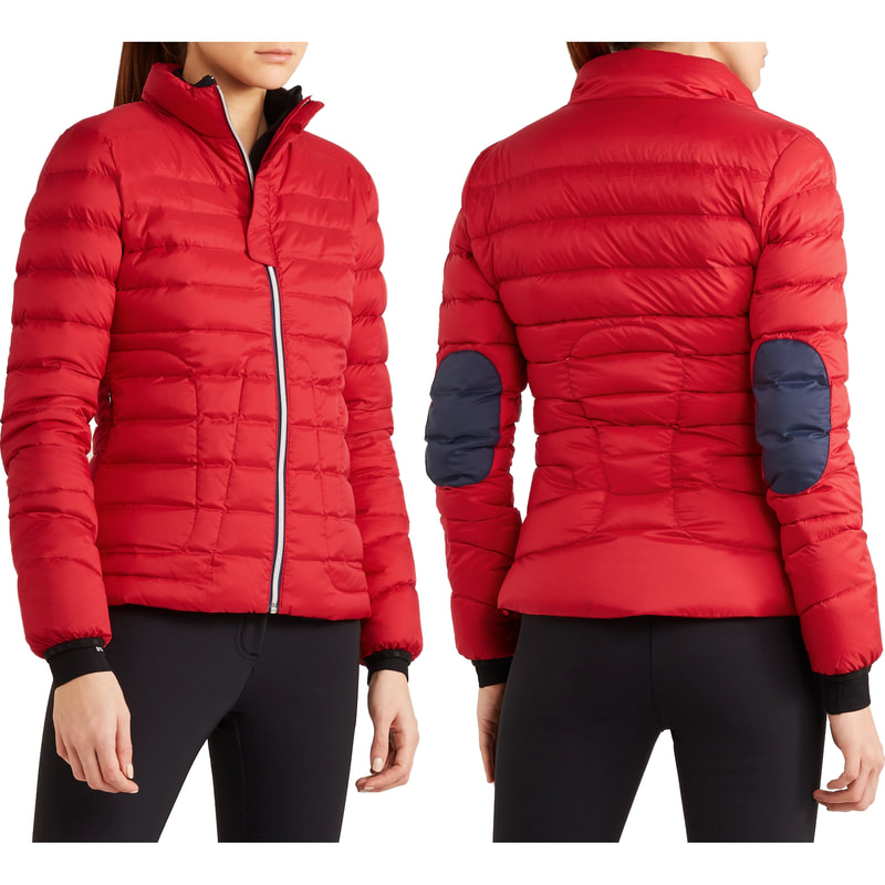 Perfect Moment Red Mini Duvet Quilted Down Ski Jacket