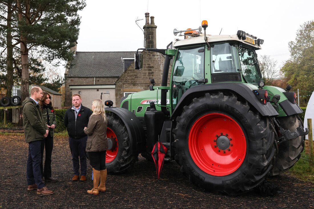 Prince William and Catherine, Princess of Wales visit Brodieshill Farm on 2nd November 2023