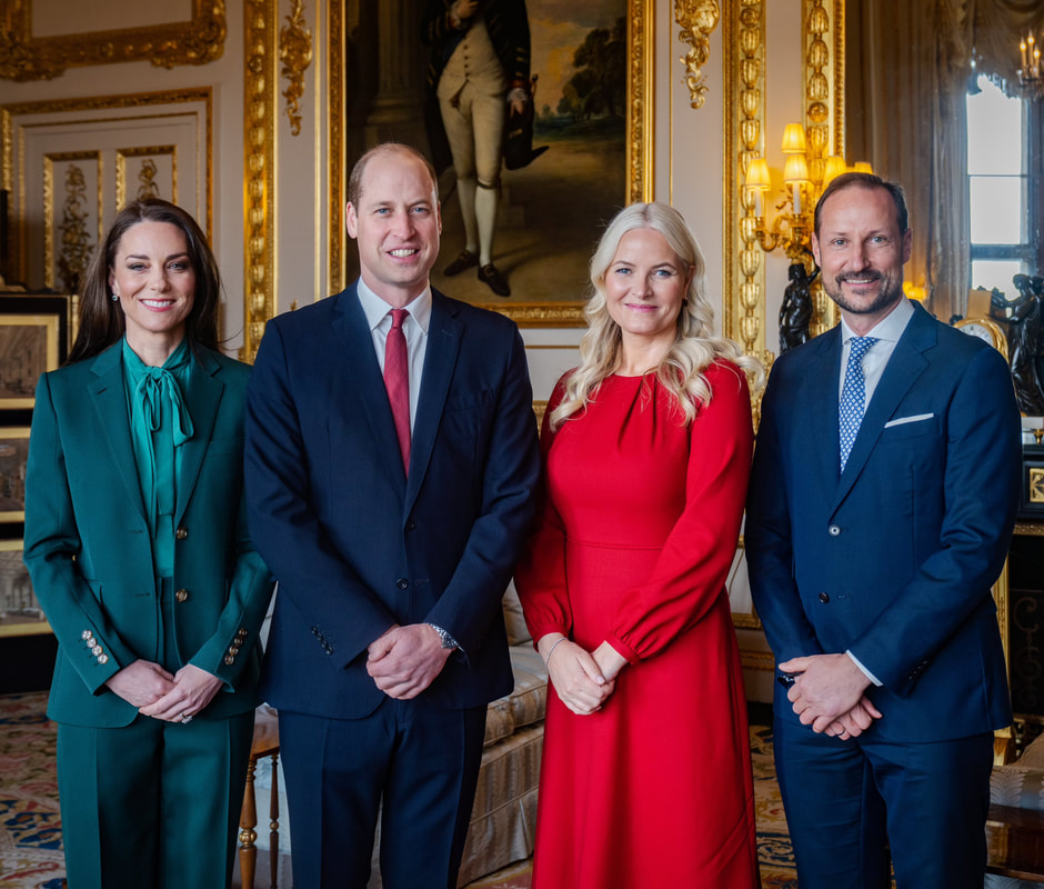 The Prince and Princess of Wales met with Norway’s Crown Prince Haakon and Crown Princess Mette-Marit at Windsor Castle on 2nd March 2023