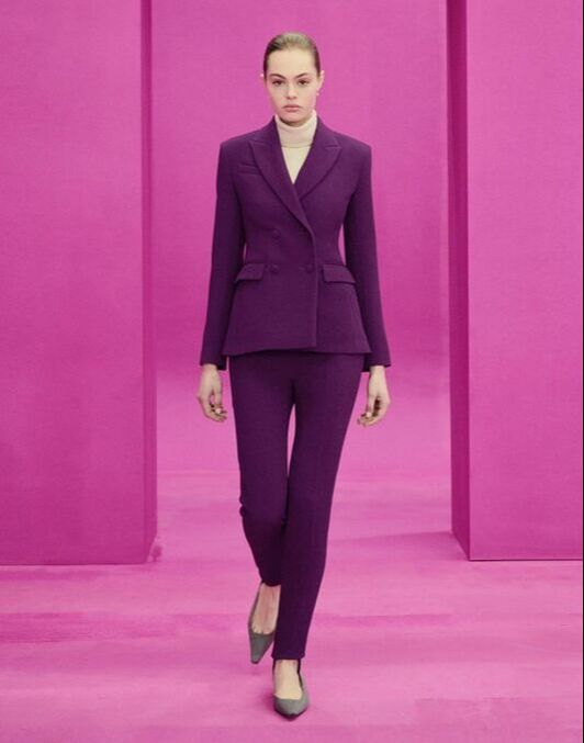 Emilia Wickstead 'Dida' pantsuit in purple