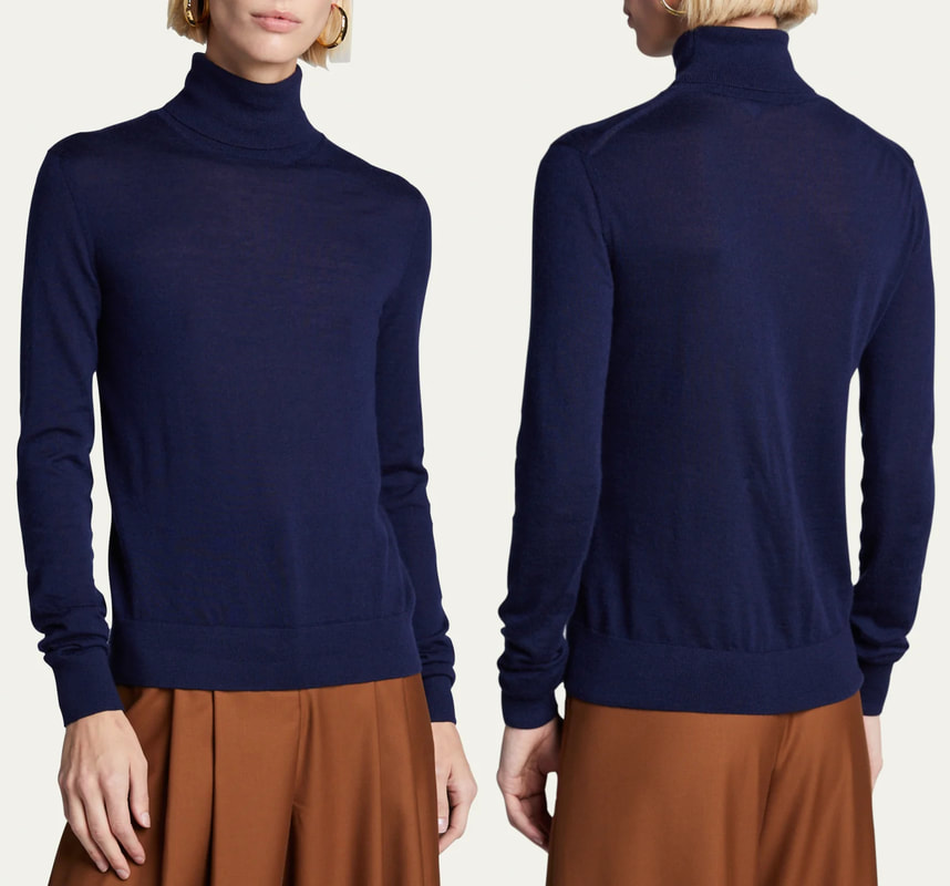Ralph Lauren Collection Cashmere Turtleneck Sweater in Navy 