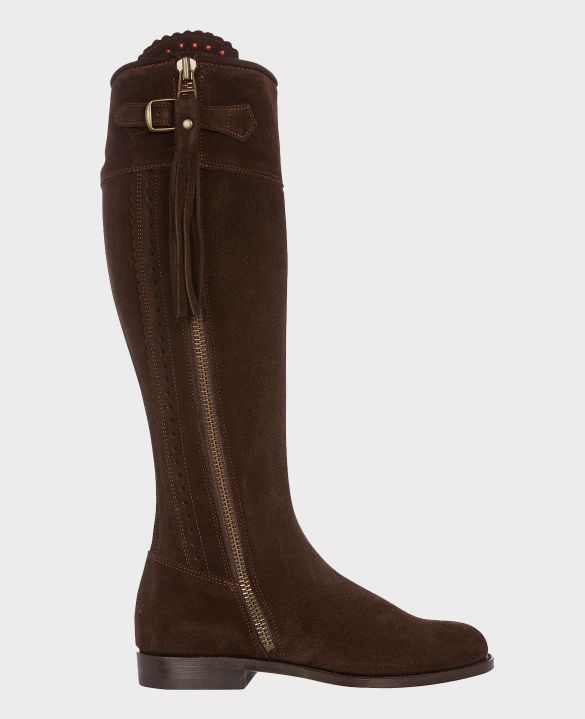 Really Wild Spanish Boots in Chocolate Suede