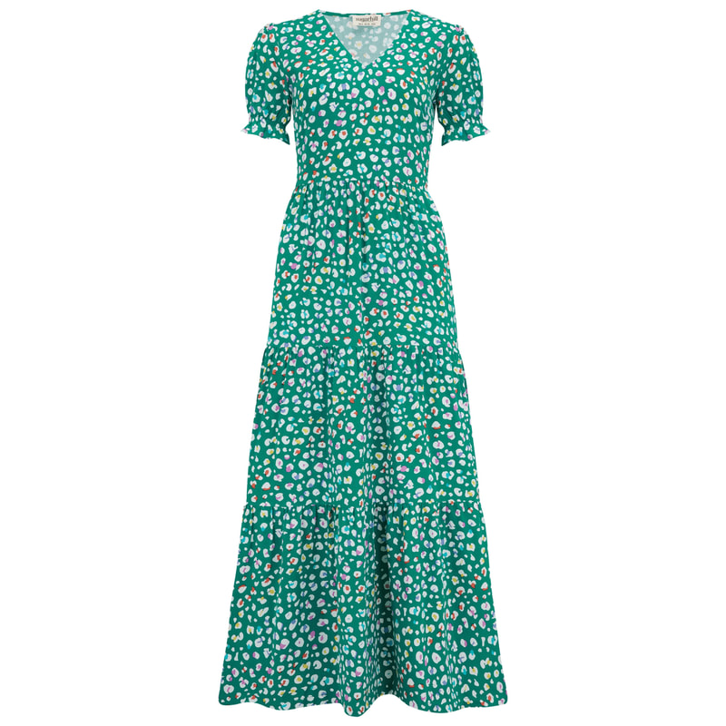 Cefinn Petra Shirt Dress in Green Leopard Print - Kate Middleton ...
