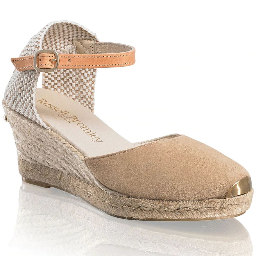Russell & Bromley 'Coco-Nut' Nude Ankle Strap Espadrilles