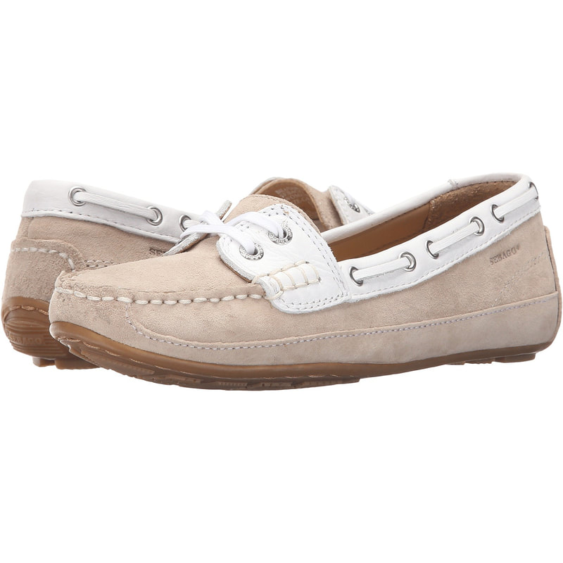 Sebago 'Bala' Taupe/White Boat Shoes