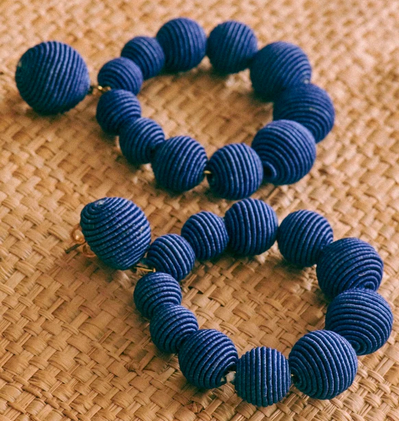 Sezane 'Charlie' Earrings in Blue 