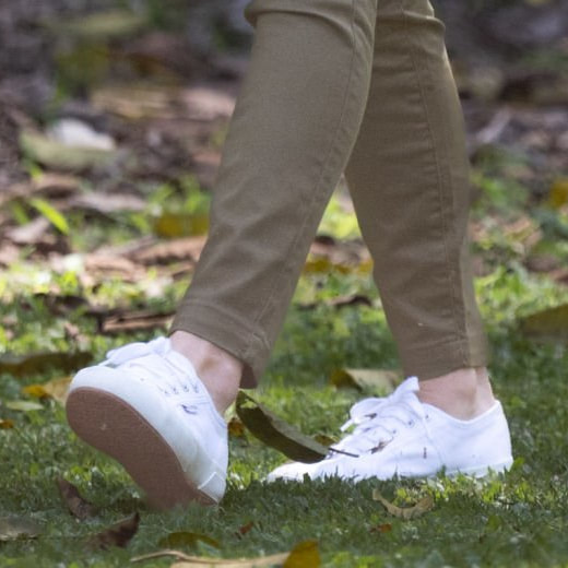 Kate wears ​Superga 'Cotu' White Canvas Sneaker 