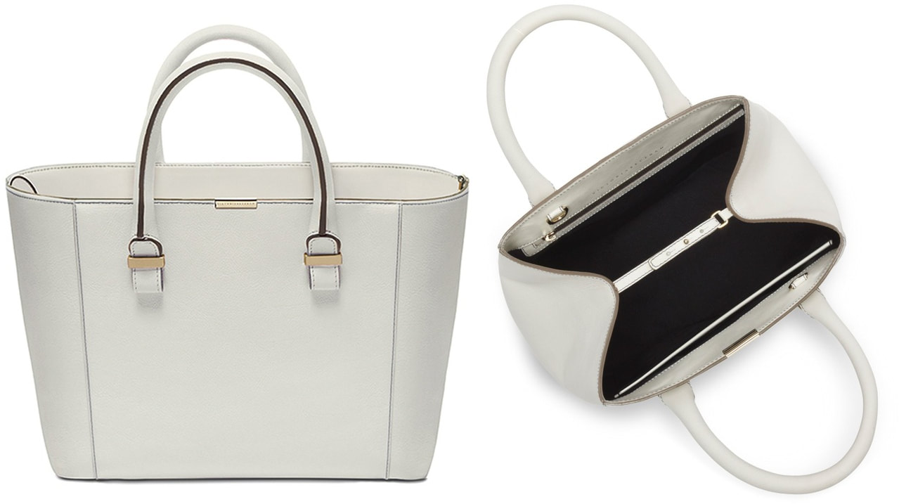 Victoria Beckham Quincy tote in Moonshine White aso Kate Middleton