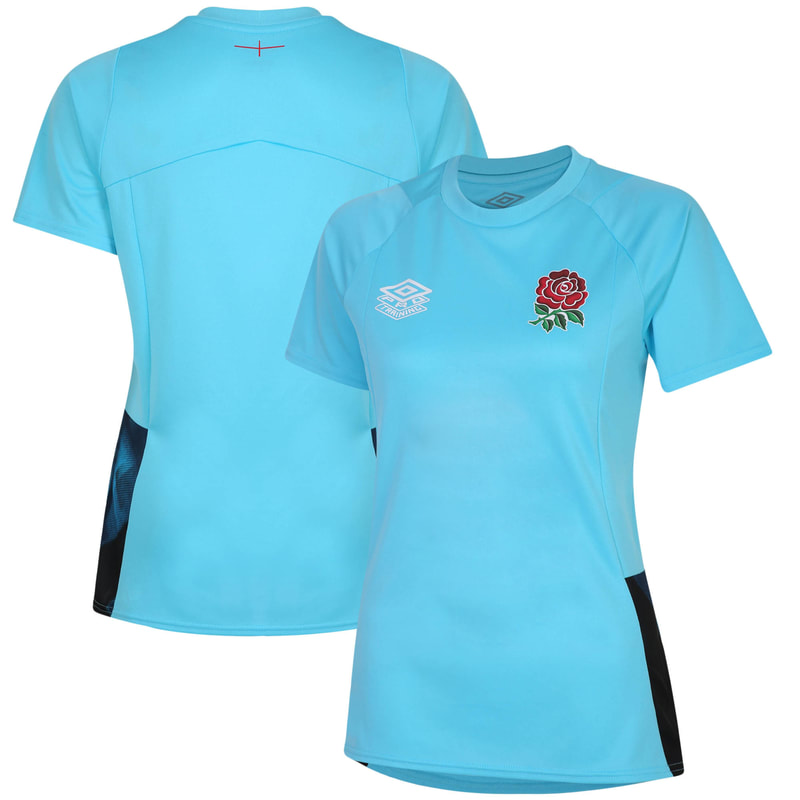 Women's England Rugby Gym Training T-Shirt in Blue
