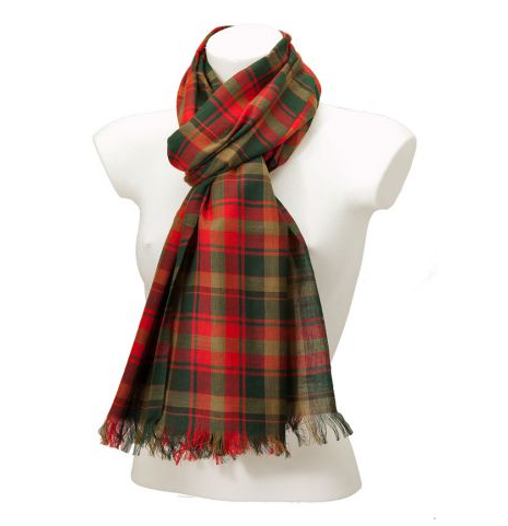 Maple Leaf Tartan scarf by York Sacrves